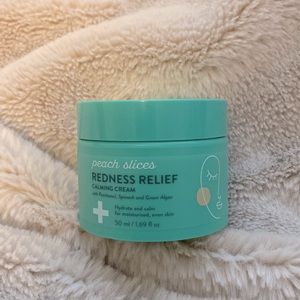 Peach slices redness relief calming cream